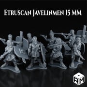 Rise Miniatures - Wars of Antiquity - Etruscan Javelinmen with and without shields – 15 mm