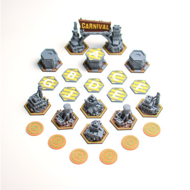 Thunder Road: Vendetta - Le Cirque du Chaos – Set de terrain & jetons