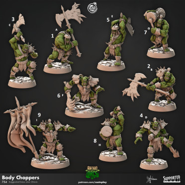 Cast n Play - Orcs Crane de Fer - Tranch'corps
