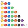 Magnetic Token Trays Bundles - Hexagon with Dividers 5