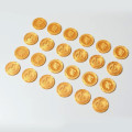 Flamecraft Coin: 3D Printed Golden Token Set 5