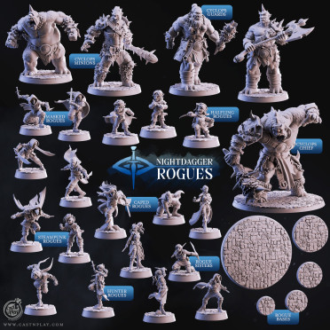 Cast n Play - Nightdagger Rogues - Complet Set