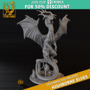 Titan Forges – Highbornes Elves – Prince On Dragon
