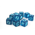 Set de 4 D6 - Thématique océan et poissons 2