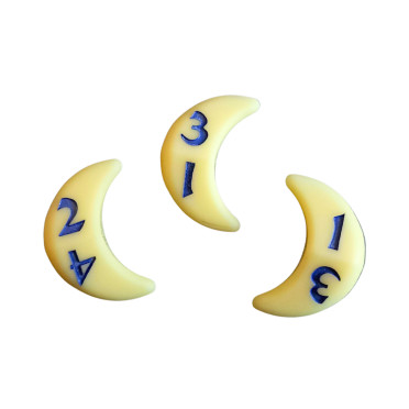 Set of 3 Moon Shaped D4