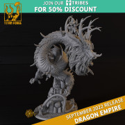 Titan Forge – Dragon Empire – Warrior Monk on Celeste Dragon