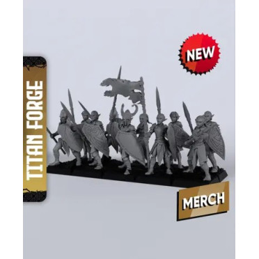 Titan Forge – Sylvans Elves – 10x Forest Guards