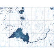 Battlemap Snow  120x90cm with grid