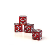 Set of 4 D6 - Vampire Dice