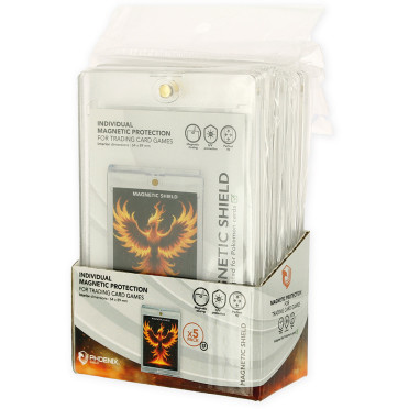 Phoenix Shield - Lot de 5 Protection acrylique magnétique pour carte
