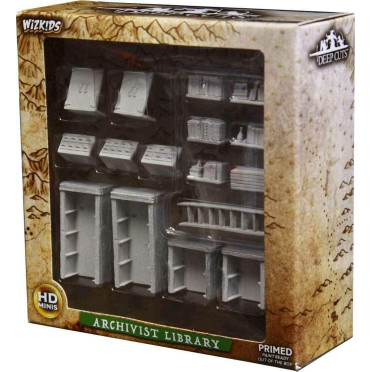 Wizkids Deep Cuts Unpainted Miniatures: Archivist Library