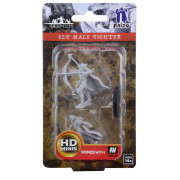 Pathfinder Battles Deep Cuts Unpainted Miniatures: Elf Male Fighter