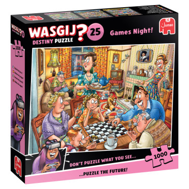 Puzzle Wasgij Destiny 25 - Soirée jeux - 1000 pièces