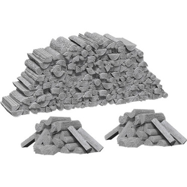 Wizkids Deep Cuts Unpainted Miniatures: Piles of Wood