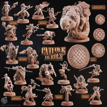 Cast n Play - Catfolks Heroes - Complet Set