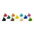 Pirate Ship Meeple - Mega Pack (55Pcs 11 Color) 0