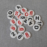 Catan - 3D number and letter tokens