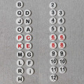 Catan - 3D number and letter tokens 1