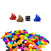 5PCS Ship Meeple Tokens