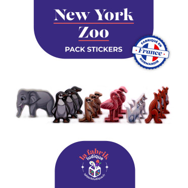 New York Zoo - Pack de Stickers