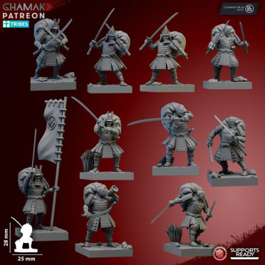 Ghamak - Fantasy - Akai - Katana Samurai