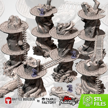 Txarli - Décors Fantasy - Giant Trees modulable