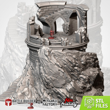 Txarli - Fantasy terrain - Ruins on the mountain LOTR