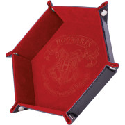 Piste de dés - Poudlard Rouge 19x19 cm - Cuir et velours
