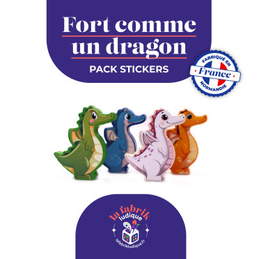 Fort Comme un Dragon - Pack de stickers