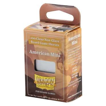 100 Dragon Shield : Board Game Sleeves - American Mini 41x63mm