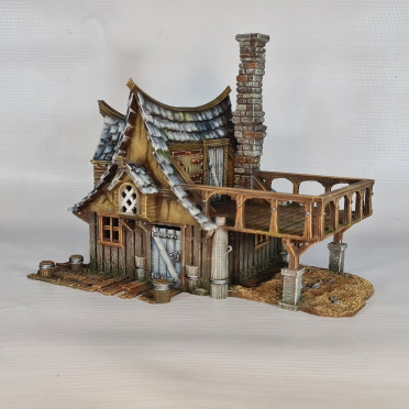 3D4U - River Master's Hut - Medieval Town Set