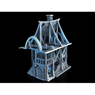 3D4U - Beetroot House in Ruins - Medieval Town Set