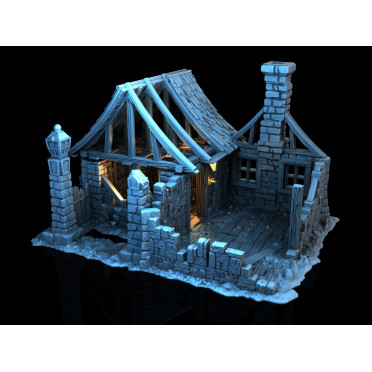 3D4U - House Ruine V - Medieval Town Set
