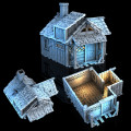 3D4U - Hut - Medieval Town Set 0