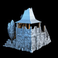 3D4U - House Ruine III - Medieval Town Set 1