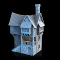 3D4U - Greendale House - Medieval Town Set 1