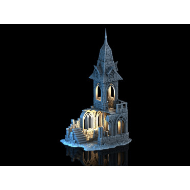 3D4U - Ruined Cloister - Medieval Town Set