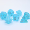 Set de 7 Mini Dés JDR Chessex : Luminary Sky / Silver 2