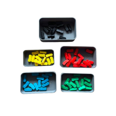 Lot de 5 boites à token