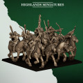 Highlands Miniatures - Feral Elf - Feral Mounted Archers with EMC 4