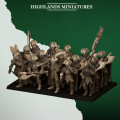 Highlands Miniatures - Feral Elf - Feral Axemen with EMC 0