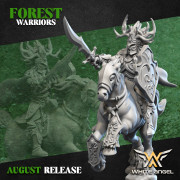 White Angel Miniatures - Forest Warriors - Lord on Horse