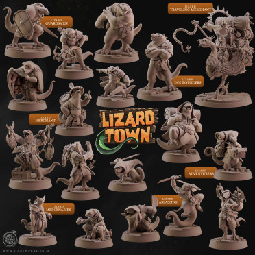 Cast n Play - Ville des Lézards - Set Complet