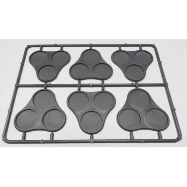 Plastic Bases Set 9 - Skirmish Movement Trays for 25mm Round Bases