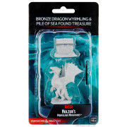 D&D Nolzur's Marvelous Unpainted Miniatures: Bronze Dragon Wyrmling & Treasure