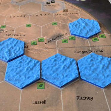 3D Ocean Tiles - Terraforming Mars