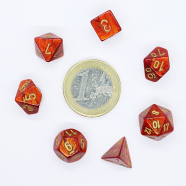 Set de 7 Mini Dés JDR Chessex : Scarab