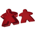 Boîte Meeple - Rouge 0