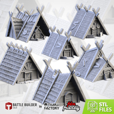 Txarli - Fantasy Terrain - Vikings houses