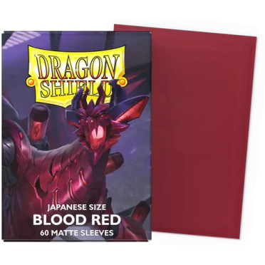 Dragon Shield - 60 Japanese Sleeves Matte - Blood Red